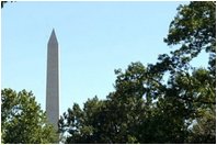 President George W. Bush discusses his Clear Skies Initiative in the East Garden Tuesday, Sept. 16, 2003. The initiative mandates a 70 percent cut in air pollution from power plants over the next 15 years, including the first-ever national cap on mercury emissions. 