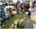 Education Secretary Margaret Spellings read to children during the the 2005 White House Easter Egg Roll.^M