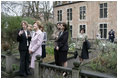 Monday, Feb. 21, 2005, Laura Bush tours the Erasmus Museum located in the Brussels’ home of the late Desiderius Erasmus, author of "Moriae Encomium."