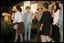 Laura Bush meets members of the Junior Rangers, following their swearing-in ceremony, July 27, 2005, at the Minnesota Science Museum in St. Paul, Minnesota.