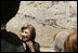 Laura Bush visits Jerusalem's Western Wall May 22, 2005 during her five-day trip to the Middle East.