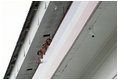 President George W. Bush, Mrs. Laura Bush, Panama's President Martin Torrijos and his wife, Vivian Torrijos, peek out from atop the Miraflores Locks Visitor's Center Monday, Nov. 7, 2005, in Panama City, Panama.