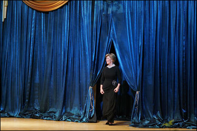 Laura Bush attends the National Book Festival Gala at the Library of Congress in Washington, D.C., Friday, Sept. 23, 2005.