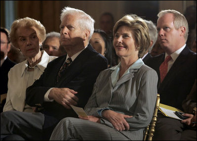 Laura Bush participates in the National Book Festival Author's breakfast in the East Room Saturday, Sept. 24, 2005.