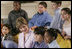 Mrs. Laura Bush visits with students from the Big Brothers Big Sisters program in Washington and Baltimore, Md., during a visit to the White House, Wednesday, Jan. 4, 2006.