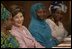 Laura Bush attends a meeting January 18, 2006 at the National Center for Women's Development in Abuja, Nigeria. Mrs. Bush addressed the organization and attended a women's empowerment roundtable.