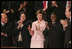 Laura Bush and the invited guets in her box applaud the speech of President George W. Bush, Tuesday evening, Jan. 31, 2006 during the State of the Union Address at United States Capitol in Washington.