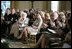 Laura Bush attends the announcement of the Smithsonian's Cooper-Hewitt National Design Awards for 2005 and 2006 in the East Room Monday, July 10, 2006. The design awards recognizes achievements in areas such as architecture, communications and landscape design.