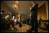 Members of the cast from the Tony award-winning musical Jersey Boys perform during a luncheon for Senate Spouses hosted by Mrs. Laura Bush in the East Room Monday, June 12, 2006.