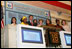 Mrs. Laura Bush raises the gavel signaling the close of trading Monday, Sept. 18, 2006, at the New York Stock Exchange. Mrs. Bush visited the Exchange to highlight literacy's role in extending benefits of free enterprise to individuals around the world.