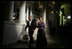 President George W. Bush and Laura Bush walk to the Great Hall of the Library of Congress in Washington, D.C., attending the 2006 National Book Festival Gala, an annual event of books and literature, Friday evening, Sept. 29, 2006.