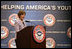 Laura Bush visits Washington Middle School in Washington, D.C. with actress Emma Roberts, Tuesday, May 29, 2007.