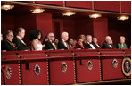 President George W. Bush and Mrs. Laura Bush attend the Kennedy Center Honors Gala at the John F. Kennedy Center for the Performing Arts in Washington, D.C., Sunday evening, Dec. 2, 2007. Joining the first couple are Vice President Dick Cheney and Mrs. Lynne Cheney, right, and the Kennedy Center honorees. From left are Leon Fleischer, Brian Wilson, Diana Ross, Martin Scorsese and Steve Martin.