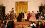 The Ford Theater cast members of "A Christmas Carol," perform Monday, Dec. 3, 2007, at the White House Children's Holiday Reception.