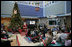 Mrs. Laura Bush reads "Rudolph the Red Nosed Reindeer" to children at the Children's National Medical Center in Washington, D.C., Wednesday, Dec. 12, 2007, following a tour of the Surgical Care Unit where she visted with young patients.