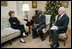 Mrs. Laura Bush meets with Ibrahim Gambari, the United Nation's Special Advisor on Burma, Monday, Dec. 17, 2007, at Mrs. Bush's East Wing office at the White House, joined by James Jeffrey, right, Assistant to the President and Deputy National Security Advisor.