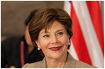 Mrs. Laura Bush, who serves as an Honorary Ambassador to the United Nations Decade of Literacy, participates in an UNESCO roundtable discussion in Paris Monday, Jan. 15, 2007. Following the White House Conference on Global Literacy held in September 2006, UNESCO is hosting upcoming regional literacy conferences in Qatar, Costa Rica, Azerbaijan and Asia.