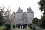 Mrs. Laura Bush tours Chateau de la Grange with US Ambassador Craig Stapleton and his wife, left, during a three-day visit to Paris Tuesday, Jan. 16, 2007.