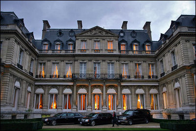 Mrs. Laura Bush visited the U.S. Embassy in Paris during a three-day trip to France, Wednesday, Jan. 17, 2007.