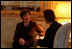 Mrs. Laura Bush is interviewed at the U.S. Embassy in Paris Wednesday, Jan. 17, 2007, during a three-day visit in France.