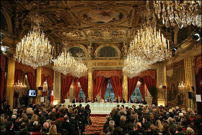 Mrs. Laura Bush attends the Conference on Missing and Exploited Children in Paris and delivers remarks on efforts made in the United States to protect children Wednesday, Jan. 17, 2007. "Today, federal, state and local law enforcement cooperate to pursue kidnappers across state lines. National registries alert parents about convicted sexual predators living in their neighborhoods," said Mrs. Bush. "Across the United States, anyone can call a hotline to immediately report a missing child. In 1990, 62 percent of children reported missing to the center were recovered. Today, the number has climbed to 94 percent."