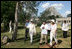 Mrs. Laura Bush and Mrs. Margarita Zavala, wife of President Felipe Calderon of Mexico, tour Mayan ruins in Uxmal, Mexico Tuesday, March 13, 2007.