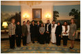 Mrs. Laura Bush meets with Afghan women business owners who have just completed four weeks of business training at Northwood University in Midland, Mich., Wednesday, Sept. 19, 2007, in the Diplomatic Reception Room. The women are sponsored by the Women Impacting Public Policy Institute and supported by the U.S.-Afghan Women's Council.