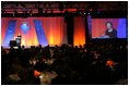 Mrs. Laura Bush accepts the 2008 Robert S. Folsom Leadership Award, presented by the Methodist Health System Foundation, Thursday, April 10, 2008, during an awards dinner at the Hilton Anatole Hotel in Dallas. In accepting the award, named after former Dallas Mayor Robert S. Folsom and which recognizes individuals who have demonstrated commitment and excellence in community leadership, Mrs. Bush said, "For more than 80 years, Methodist Health System has been an essential part of the Dallas community, and its good work reflects the faith-based principles of life, learning and compassion on which it was founded... I am honored to be here today to receive the Robert S. Folsom Leadership Award."