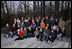 President George W. Bush and family gather at Camp David on Christmas, Thursday, Dec. 25, 2008. Seated front row, Lauren Bush, Ashley Bush, Ellie LeBlond, Gigi Koch, Elizabeth Andrews, Marshall Bush, Pace Andrews, Walker Bush. Second row, John E. Bush, George P. Bush, Barbara Bush, Pierce Bush, former President George H.W. Bush, former First Lady Barbara Bush, President George W. Bush, First Lady Laura Bush, Jenna Hager, Top row, Mandi Bush, Sam LaBlond, Neil Bush, Ally Bush, Maria Bush, Bobby Koch, Doro Koch, Margaret Bush, Marvin Bush, Columba Bush, former Gov. Jeb Bush, Henry Hager, Noelle Bush, and Robert Koch.