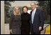 Mrs. Laura Bush meets with George and Trish Vradenberg, both of the Vradenburg Foundation, at the White House on January 9, 2008. Mrs. Bush participated in an interview with Trish Vradenburg on her father's battle with Alzheimer's Disease. To find out more about Alzheimer's Disease, visit www.alz.org.