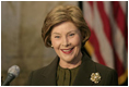 Mrs. Laura Bush delivers remarks to the U.S.-Afghan Women's Council Thursday, January 17, 2008, at Georgetown University in Washington, D.C. During her remarks, Mrs. Bush said, "Council initiatives have educated women judges and lawyers about Afghanistan's new constitution. Women parliamentarians have come to the U.S. to meet with members of Congress. Hundreds of midwives are being trained to help reduce Afghanistan's high maternal mortality rate. Micro-credit loans have been extended to Afghan entrepreneurs. Afghan women manage community banks, and attend graduate-level business seminars in the United States."