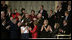 Former Senator Bob Dole and former Cabinet Secretary Donna Shalala are recognized and applauded in the First Lady's box Monday evening, Jan. 28, 2008 at the U.S. Captiol, during the State of the Union Address by President George W. Bush. Dole and Shalala were selected by President Bush to co-chair the President's Commission on Care for America's Returning wound Warriors.