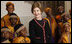 Mrs. Laura Bush meets members of the African Children's Choir Wednesday, July 30, 2008, prior to their musical performance at the White House.