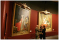 Mrs. Laura Bush tours the Marie Antoinette Exhibit at The Grand Palais Sunday, June 15, 2008, in Paris.