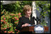 Mrs. Laura Bush speaks during a celebration of World Refugee Day Friday, June 20, 2008, at the White House. Said Mrs. Bush, "In the past 30 years, the United States has accepted some 2.7 million refugees. And this year, we'll take in as many as 70,000 displaced men, women and children. World Refugee Day is a chance to commemorate these humanitarian commitments. And it's an opportunity to thank the men and women who've worked to make these commitments possible."