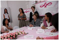 Mrs. Laura Bush participates in a meeting of the Mexican Association Against Breast Cancer (Fundacion Cim*ab) Friday, March 14, 2008 in Mexico City.