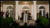 Singer Shaila Durcal and the Mariachi Campanas de America entertain President George W. Bush, Laura Bush, and their guests in the Rose Garden Monday evening, May 5, 2008, during a social dinner at the White House in honor of Cinco de Mayo.