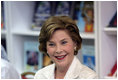 Mrs. Laura Bush listens to participants at a Big Read Egypt/U.S. roundtable Sunday, May 18, 2008, in Sharm El Sheikh. The Big Read Egypt/U.S. is an initiative of the U.S. Department of State and the National Endowment for the Arts, in partnership with the Institute of Museum and Library Services, Arts Midwest, and the U.S. Embassy in Cairo.