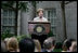 Mrs. Laura Bush addresses guests at a Smithsonian Institution Luncheon Tuesday, May 27, 2008 in Washington, D.C., honoring Mrs. Bush for her contributions to the arts in America. 