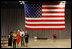 Mrs. Laura Bush and Mrs. Cindy McCain visit the Minneapolis Convention Center Monday, September 1, 2008, in an effort to bring attention to the work that volunteers are doing to support the victims of Hurricane Gustav.