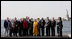 President George W. Bush and Mrs. Laura Bush participate in a photo opportunity with political dissidents Tuesday, Sept. 23, 2008, on Governors Island in New York. President Bush stated in his remarks, "Here in America, we have an obligation to help others realize the blessings of liberty. And so we want to thank you very much for your courage. We thank you for your set of beliefs that remain strong."