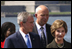 President George W. Bush and Mrs. Laura Bush participate in a photo opportunity with political dissidents Tuesday, Sept. 23, 2008, on Governors Island in New York. "I've been inspired by the stories I have heard here," said Mrs. Bush in her remarks as she noting the plight of the Burmese people and their struggle for democracy and human rights. 