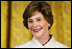 Mrs. Laura Bush delivers remarks during the National Book Festival Breakfast Saturday, Sept. 27, 2008, in the East Room of the White House. 