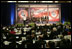 U.S. Secretary of Labor Elaine Chao addresses the audience, Thursday, Oct. 27, 2005 at Howard University in Washington, as part of the program at the White House Conference on Helping America's Youth. 