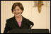 Mrs. Laura Bush delivers remarks during a ceremony for the Institute of Museum and Library Services in the East Room at the White House Monday, January 14, 2008. "Our country is fortunate to have so many outstanding museums and libraries." Mrs. Bush said during her remarks, "This year, we've expanded the IMLS awards to recognize ten institutions -- all with impressive collections, and a strong sense of responsibility to the communities that they serve." The Institute of Museum and Library Services National Awards for Museum and Library Service honor outstanding museums and libraries that demonstrate an ongoing institutional commitment to public service. It is the nation's highest honor for excellence in public service provided by these institutions.