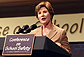 Mrs. Laura Bush speaks during a conference on school safety at the National 4-H Conference Center in Chevy Chase, Md., Tuesday, Oct. 10, 2006. White House photo by Shealah Craighead