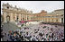 Thousands of mourners attend funeral mass Friday, April 8, 2005, inside Rome's St. Peter's Square for Pope John Paul II, who died April 2 at the age of 84.