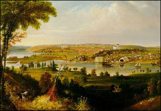 Landscape showing the early growth of Washington, D.C.