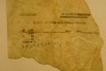 Piece of old document