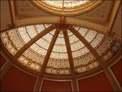 Detail of the apse in the EEOB's West Rotunda, which is over a pair of monumental stairs.